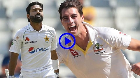 Mohammad Rizwan out on zero on Pat Cummins Yorker