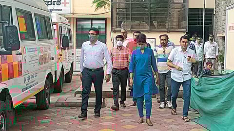 Rain on Athani Government Hospital