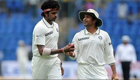 sreesanth And sachin tendulkar