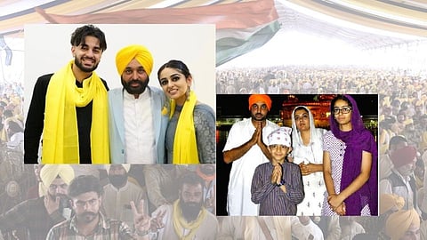 bhagwant manns children reach punjab