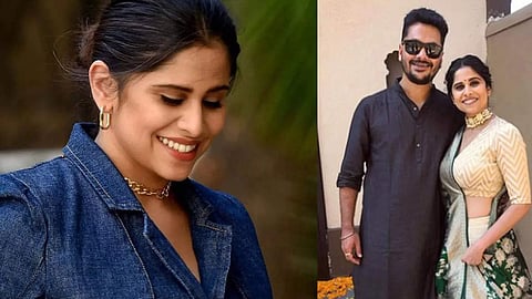 Actress Sai Tamhankar With Anish Joag