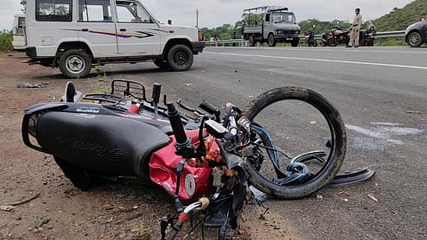 Car and Bike Accident