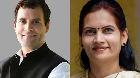 Rahul Gandhi And Bharati Pawar