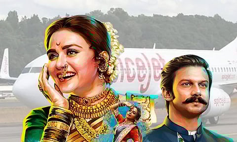 amruta khanvilkar on airport : photo