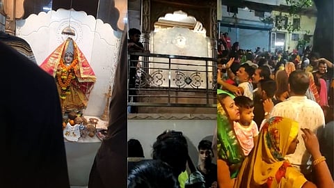 Devi face on temple wall rumor