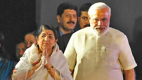 Lata Mangeshkar Narendra Modi