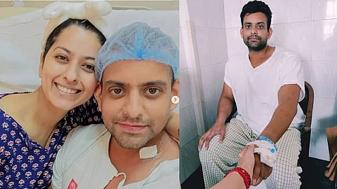 Actress Abhidnya Bhave with Husband Mehul Pai