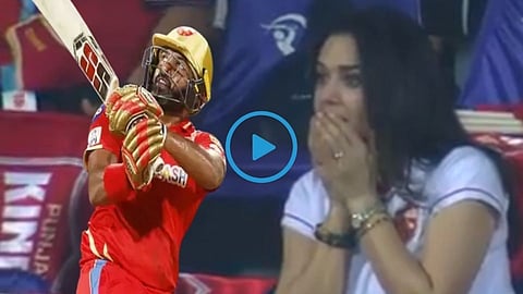 Bhanuka Rajapaksa Catch Preity Zinta reaction