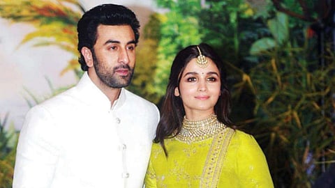 The invitation card for Ranbir Kapoor and Alia Bhatt's wedding