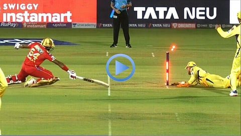 MS Dhoni Bhanuka Rajapaksa Run Out