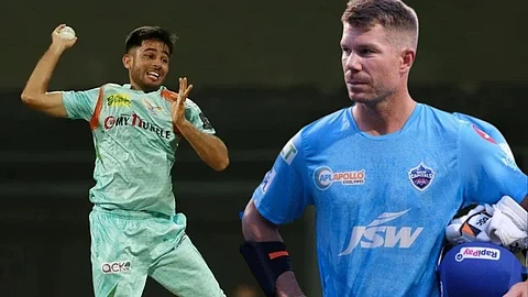 IPL 2022 David Warner Ravi Bishnoi Contest
