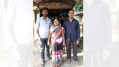 Rahul with his Mother and Father