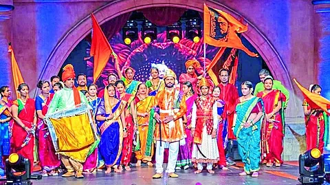 play on Chhatrapati Shivaji Maharaj in American marathi school