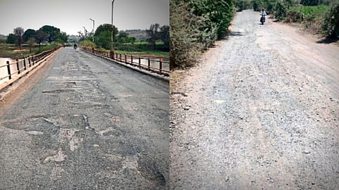 Nanded Kandhar highways and internal roads bad construction