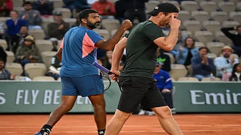 rohan bopanna matwe middelkoop stormn semis of mens doubles french open