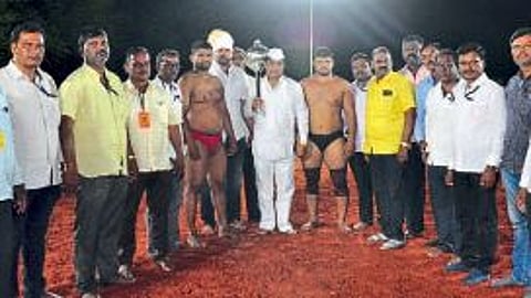 Maharashtra Kesari selection test Nepti wrestling ground