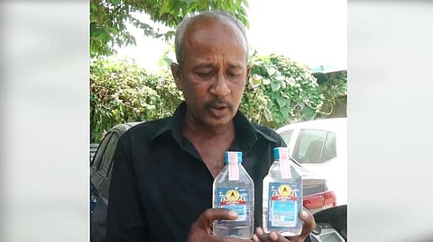 Tampering with liquor Complaint to Home Minister