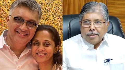 Supriya Sule Husband Sadanand Sule criticizes Chandrakant Patil and BJP over kichen remark