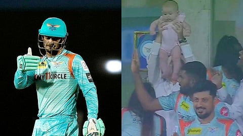 डी कॉकच्या पत्नीला आनंद अनावर, मुलीला घेतलं 'बाहुबली' सारखं डोक्यावर