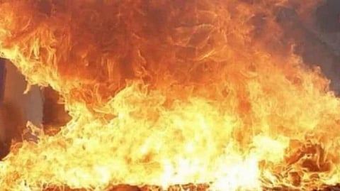 Three killed in fire at battery factory in faridabad