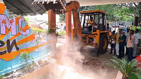 Encroachment demolished by NMC