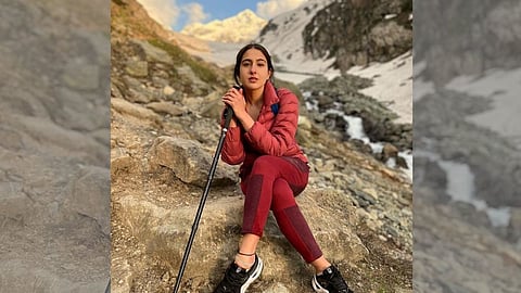 Actress Sara Ali Khan Shared her Kashmir Vacations Photo on instagram
