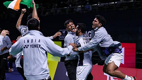 Thomas Cup Badminton Indian team