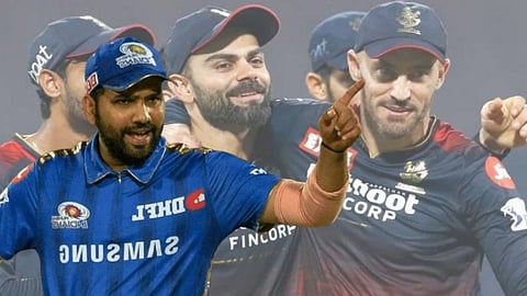 Faf du Plessis Virat Kohli Cheers For Mumbai Indians