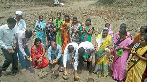 sakal relief fund water scheme to saygaon water conservation