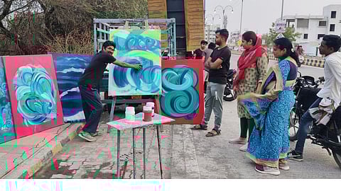 Unique Street Gallery of Painting Artist V Sharad