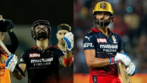 virat kohli reaction after wicket punjab kings viral