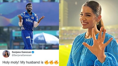 Sanjana Ganesan tweets after Jasprit Bumrah picks up 5 wicket