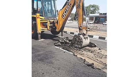 Road construction