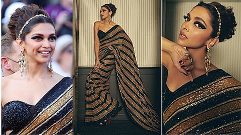 Deepika Padukone in cannes 2022 | Deepika Padukone in Black Saree