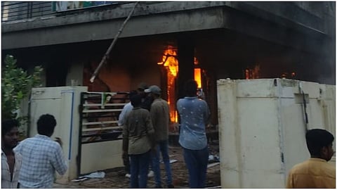 Andhra Minister House fire