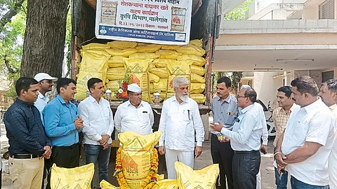 Fertilizers Distribution by Dadaji Bhuse