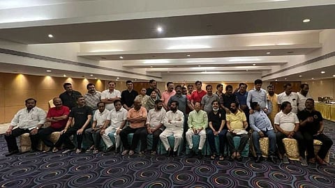 Eknath Shinde with MLAs