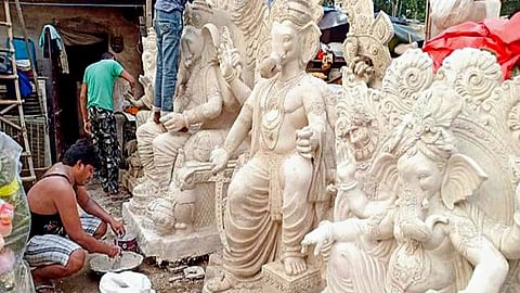 POP ganpati idols