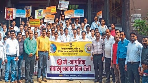 Awareness round on World No Tobacco Day