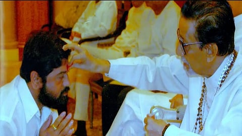 eknath shinde with balasaheb thackeray