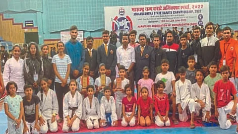 Aurangabad district won 28 medals in karate competition