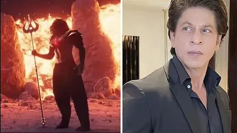 Is Shah Rukh Khan the mysterious man holding the trident in Brahmastra?