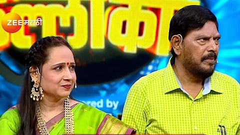 ramdas athawale participate in kitchen kallakar show on zee marathi