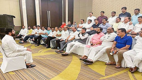 CM Eknath Shinde group BJP leadership headache by demanding power full post in cabinet mumbai