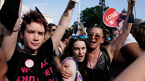 American woman said, Physical Relationship will be formed only after getting the right to abortion