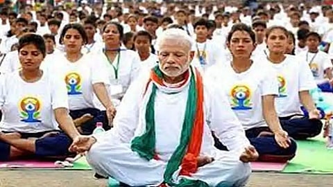 PM modi yoga