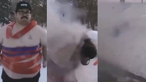 Video: छातीभोवती गुंडाळून फटाके पेटवले, पहा अंगावर काटा आणणारा व्हिडीओ