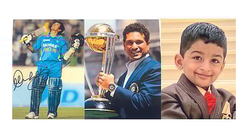 अनयला सचिन तेंडूलकरने स्वाक्षरी केलेल्या संग्रहातील आवडत्या छायाचित्रांसह लेटरहेडवर शुभेच्छासंदेश