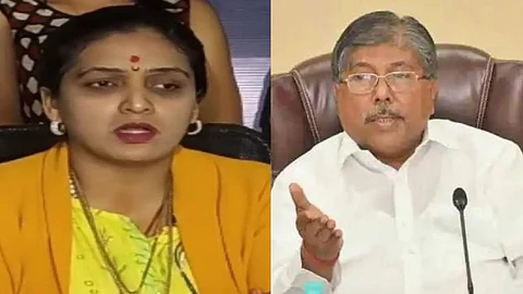 ncp rupali patil give bjp chandrakant patil birthday gift commented on himalaya visit rak94