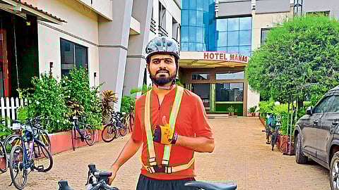 Rahul from nashik cycle 300 km in 19 hours